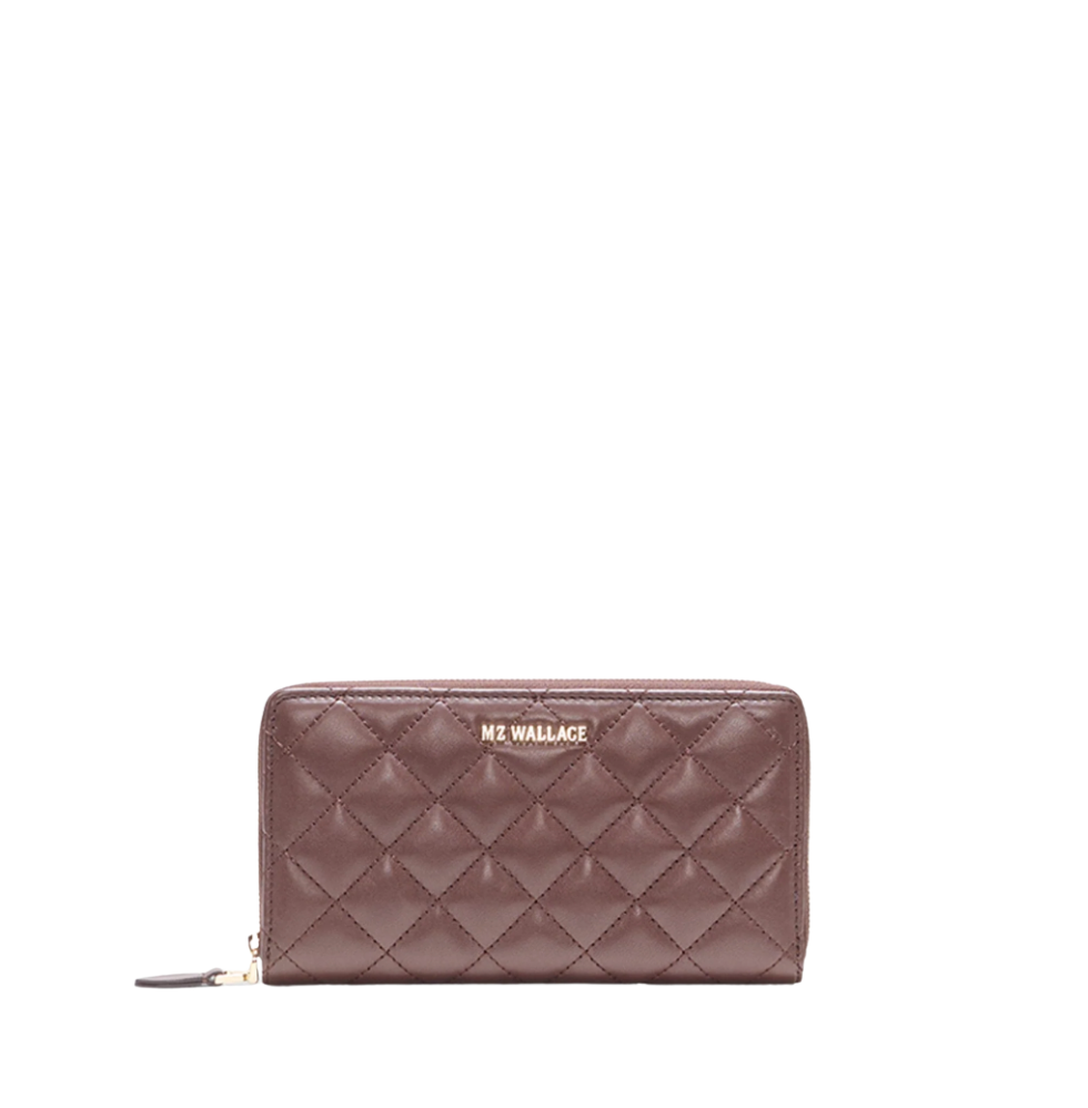 Long Zip Round Wallet - Chestnut