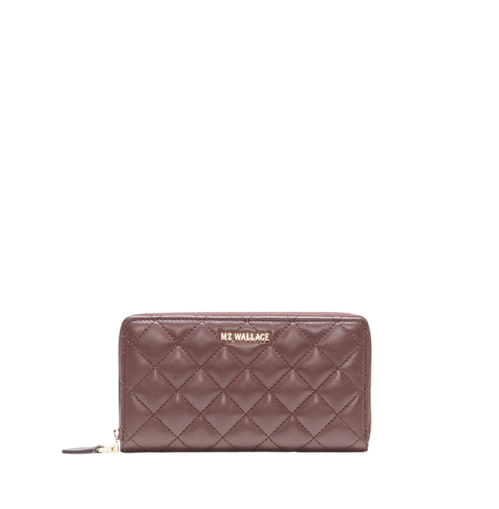 Long Zip Round Wallet - Chestnut