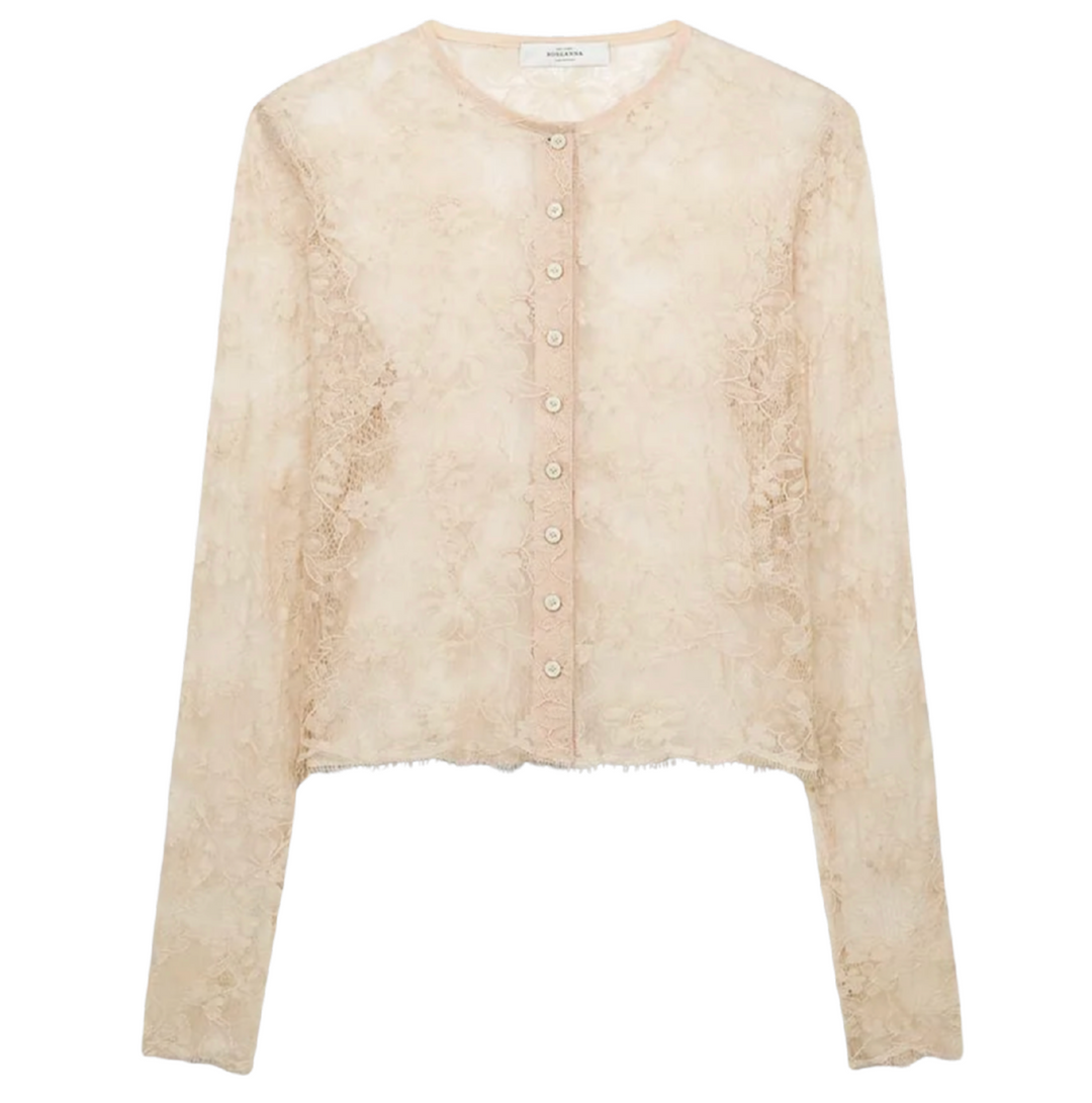 Lili Lace Top - Chalk