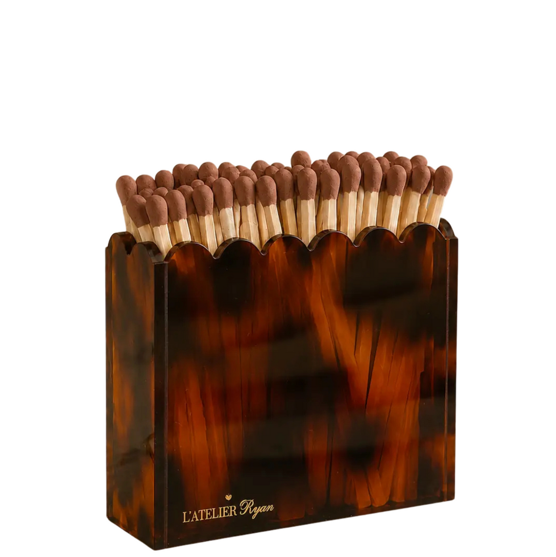 Acrylic Match Holder - Tortoiseshell