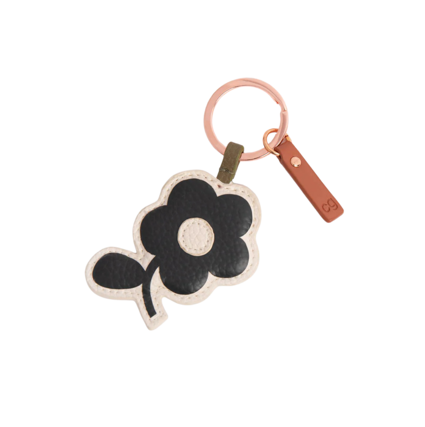 Mono Flower Keyring