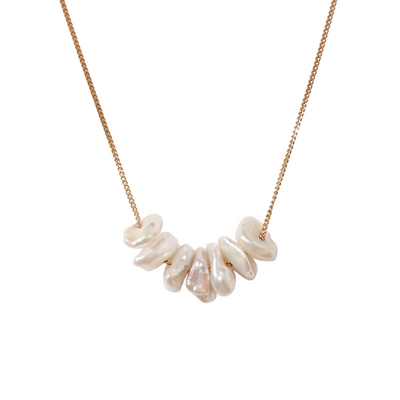 Anini Pearl Necklace - Gold