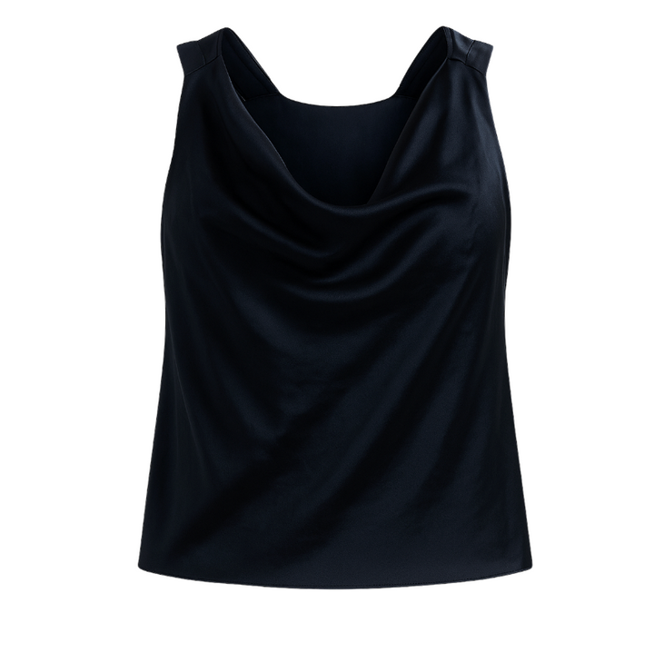 Alessia Twist Back Blouse - Navy