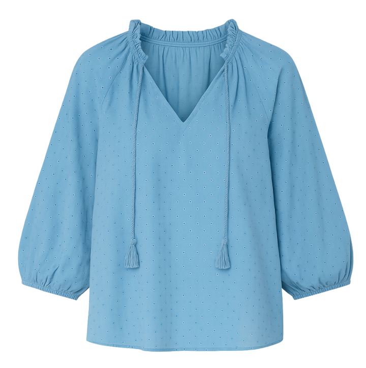 Lucinda Blouse - Dusty Blue