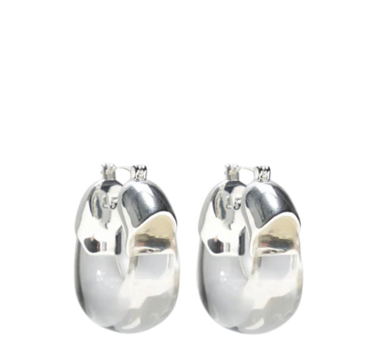 Organic Hoop - silver/clear