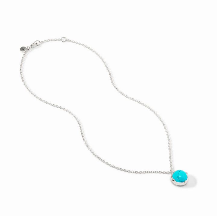 Honeybee Solitaire Necklace - Turquoise Blue
