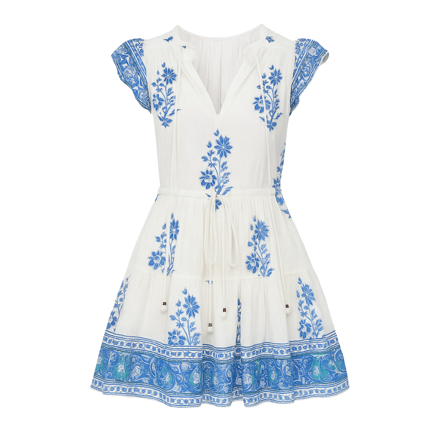 Cinched Flirty Short - Salvia Blue