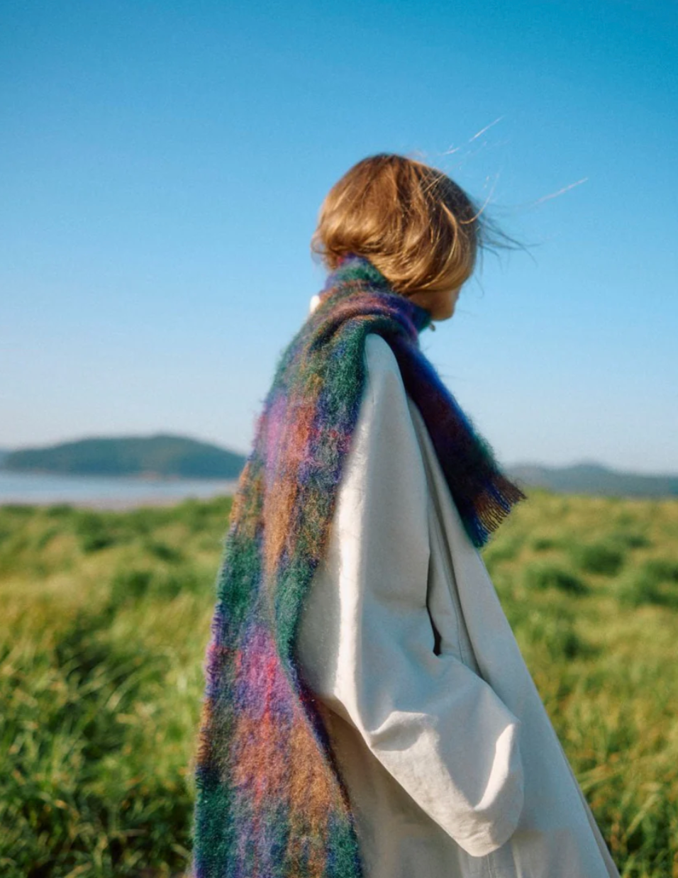 Drumin Mohair Scarf - Woodland