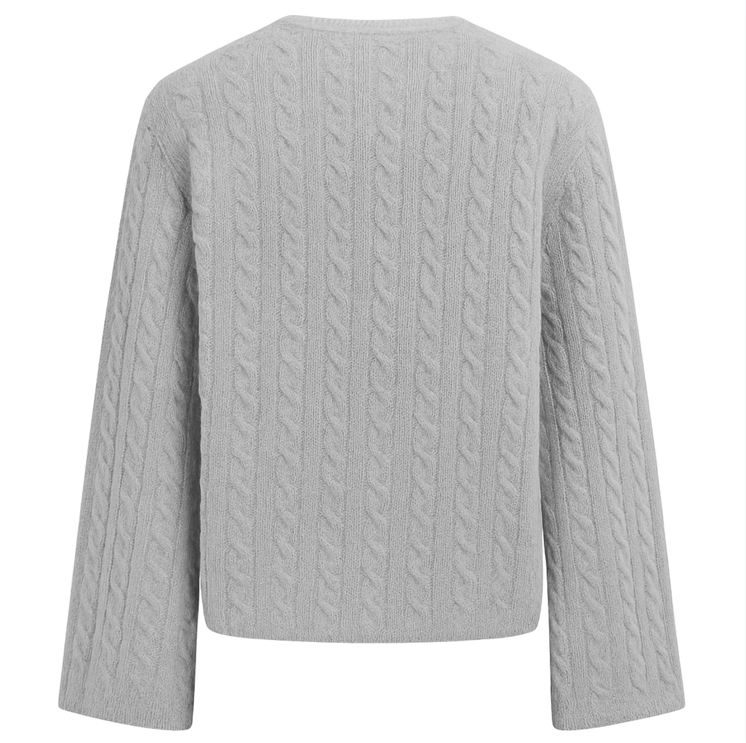 Blair Cashmere Cable - Foggy