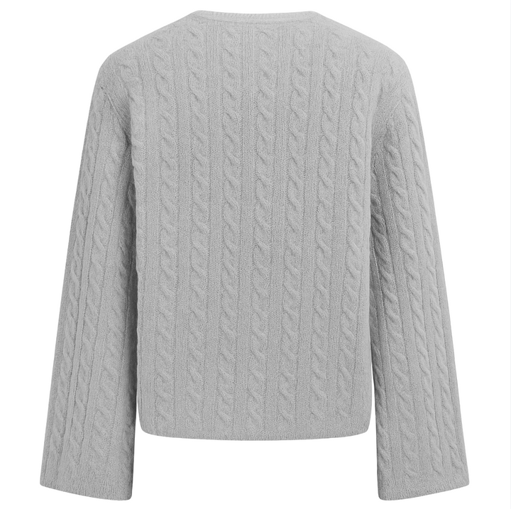 Blair Cashmere Cable - Foggy