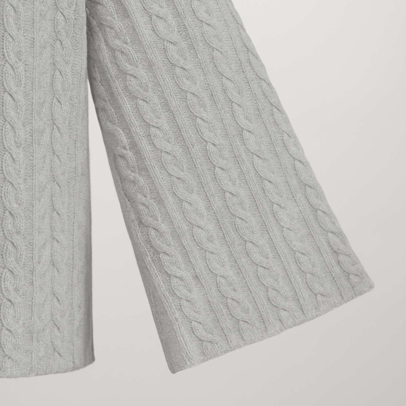 Blair Cashmere Cable - Foggy