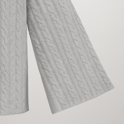 Blair Cashmere Cable - Foggy