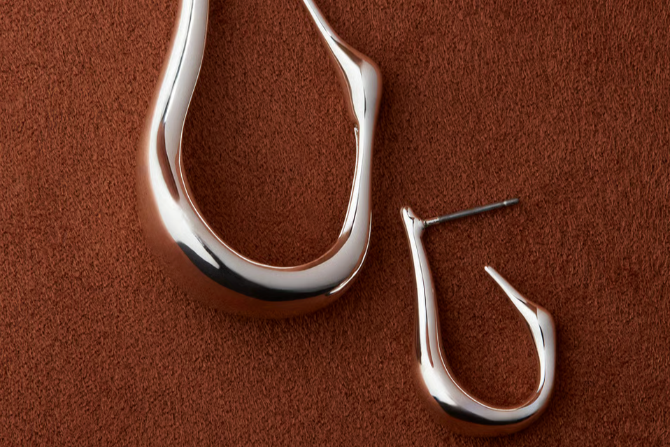 Mini Colette Hoops - Silver