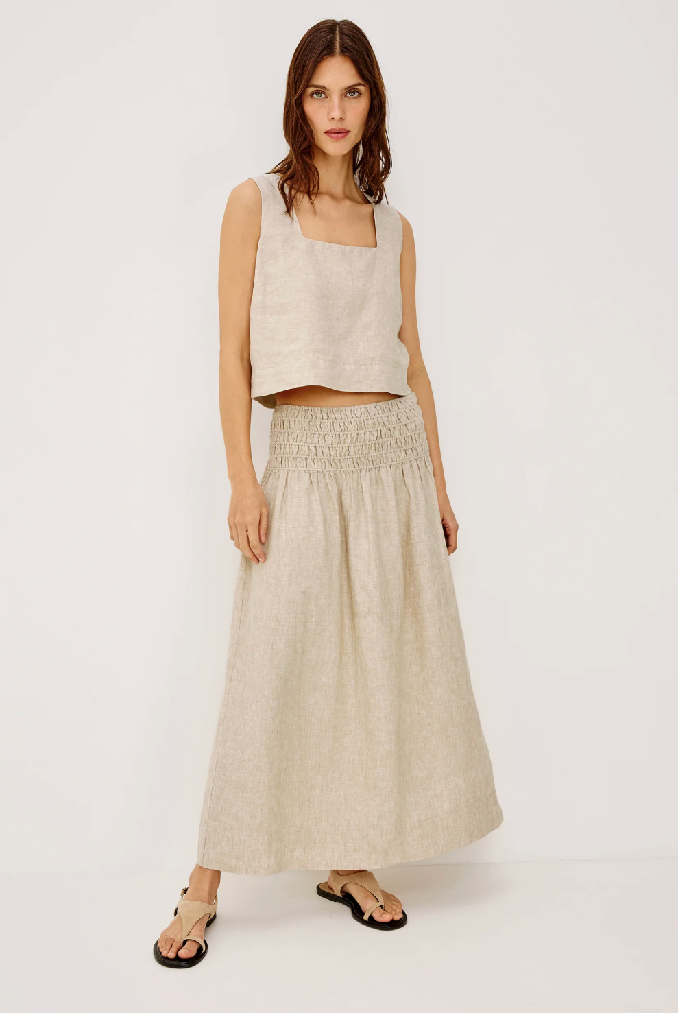 Akira Top - Heathered Flax