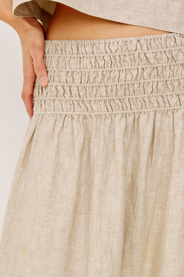 Alessa Skirt - Heathered Flax