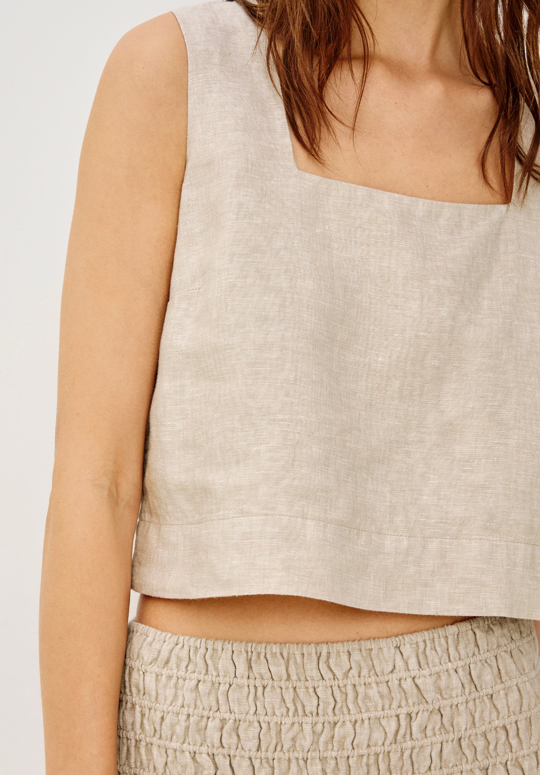 Akira Top - Heathered Flax