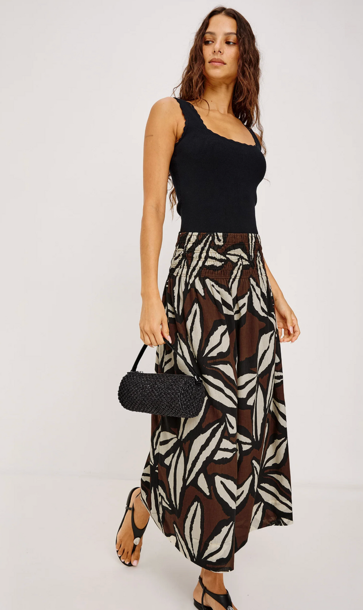 Alessa Skirt - Cocoa Floral