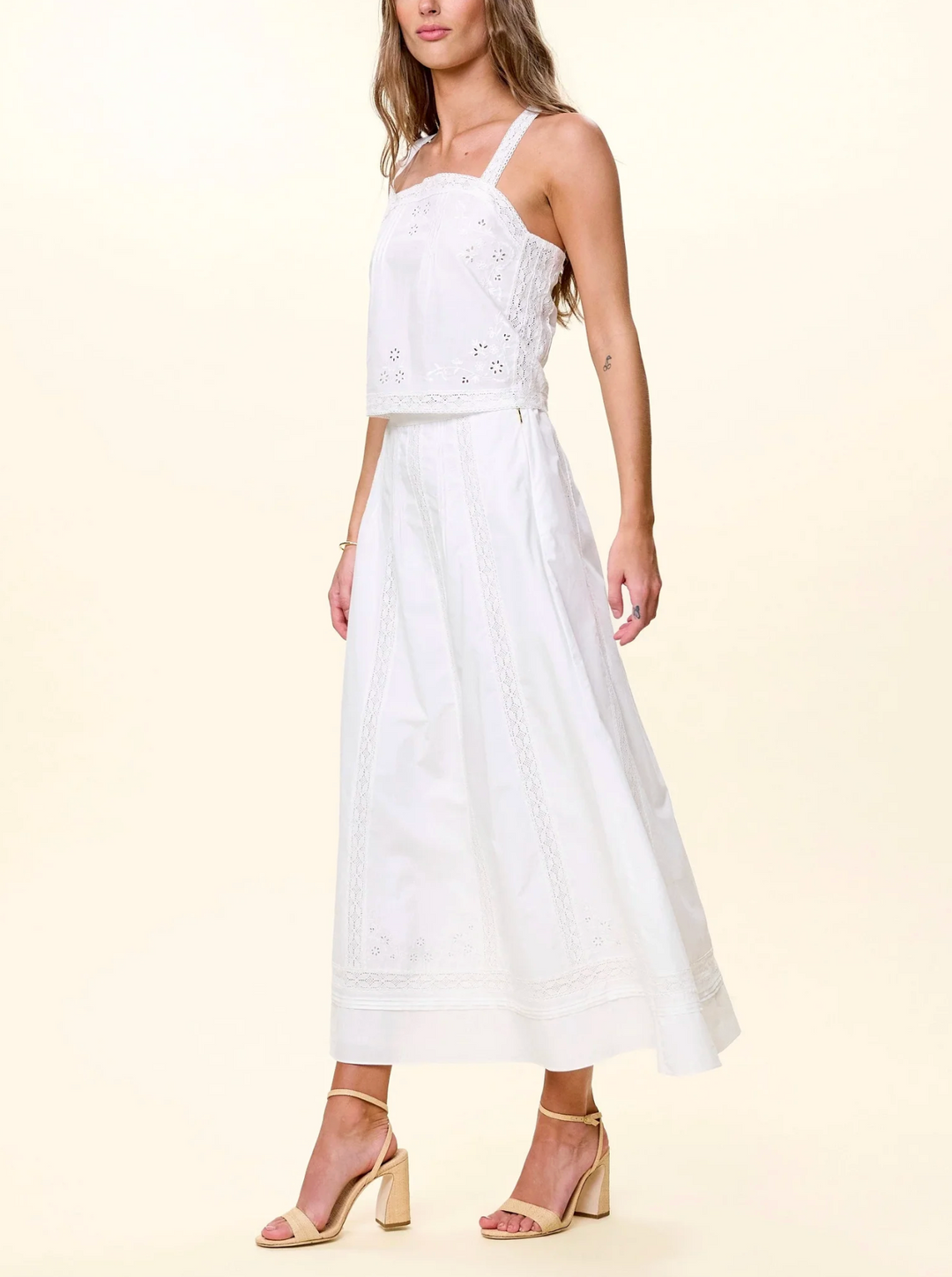 Aylin Midi Skirt - Ivory