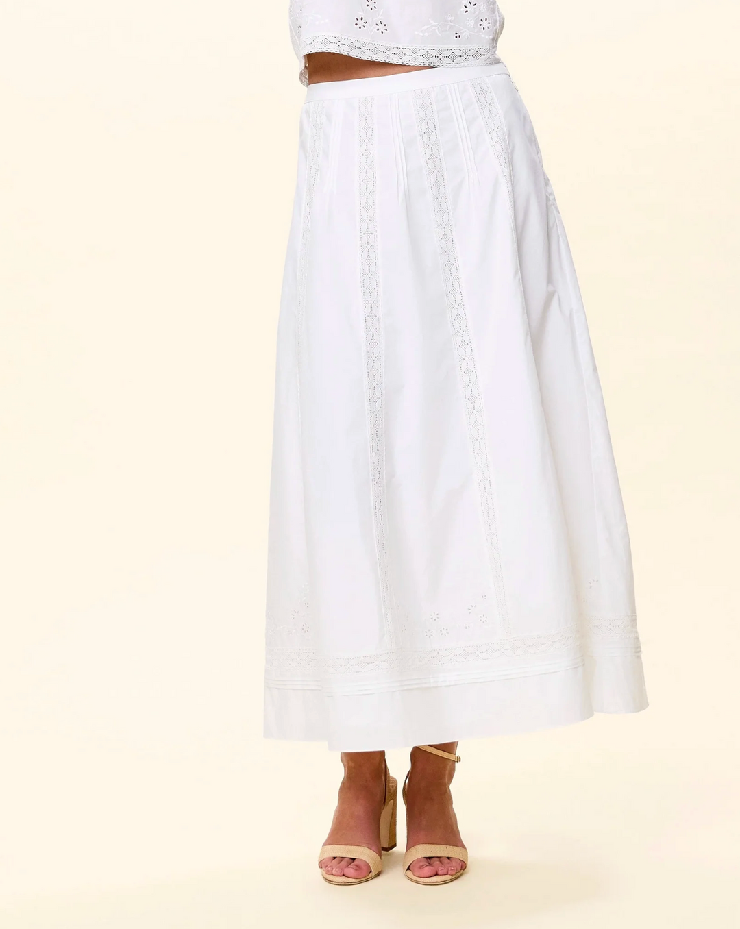Aylin Midi Skirt - Ivory