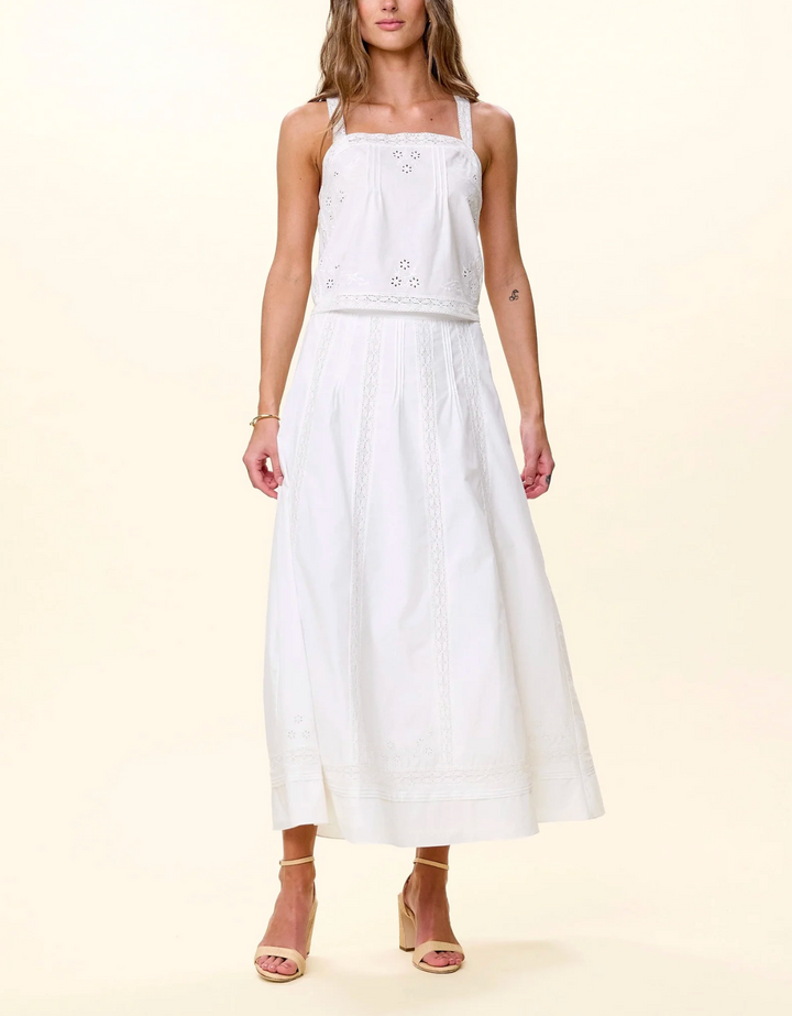 Aylin Midi Skirt - Ivory
