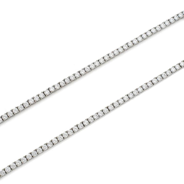 3mm Silver Tennis Necklace