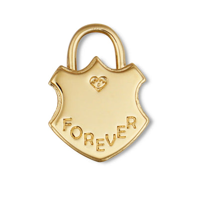 Navy Bracelet Cord with Shield Padlock
