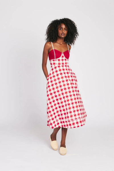 Harper Dress - Red Tablecloth