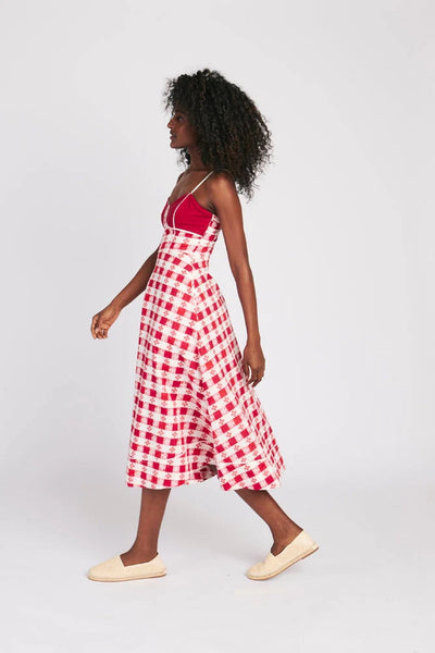 Harper Dress - Red Tablecloth