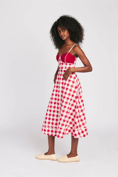 Harper Dress - Red Tablecloth