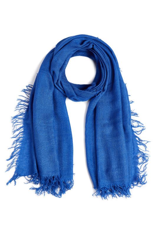 The Silk Cashmere Scarf- Lapis