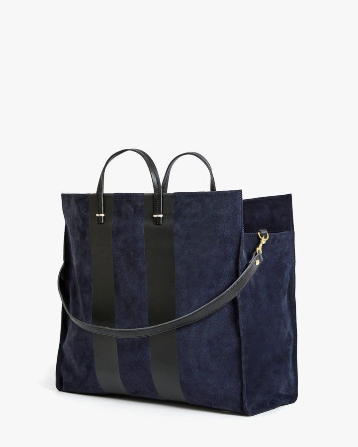 Simple Tote - Navy w/ Racing Stripes