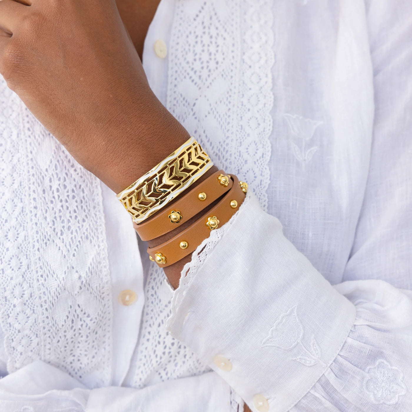 Skinny Cala Cuff - Ivory