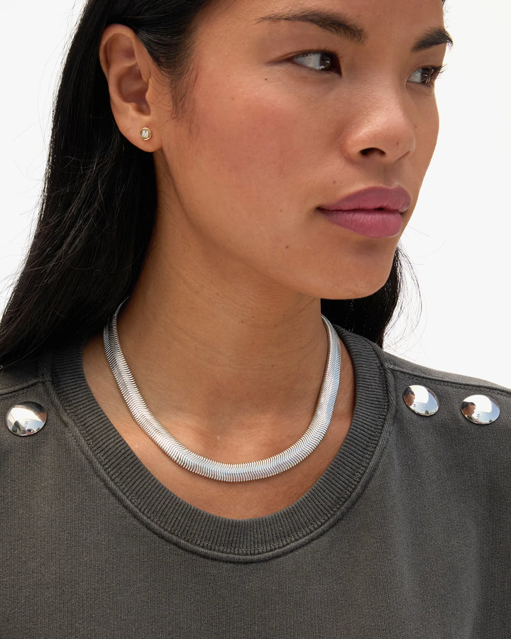 Snake Chain Collar - Silver