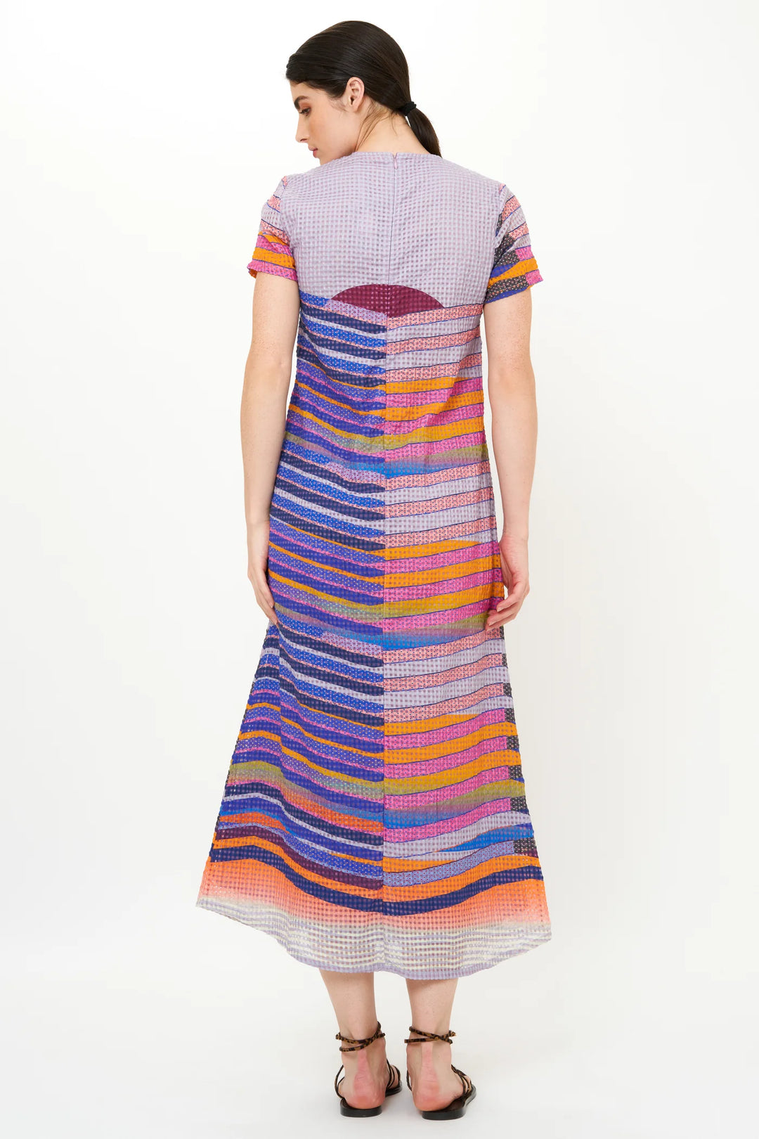 Short Sleeve Shift Maxi - Solstice Blue