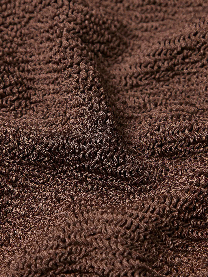 Coverage Square Neck Swim - Metallic Chocolate