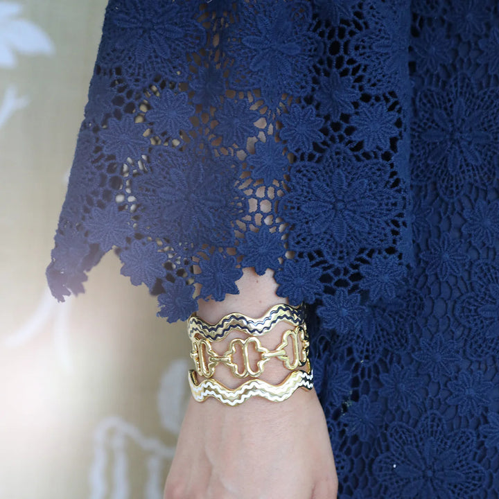 Stacking Squiggle Cuff - Ivory