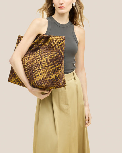 St. Barths Large Tote Watercolor - Tortoiseshell