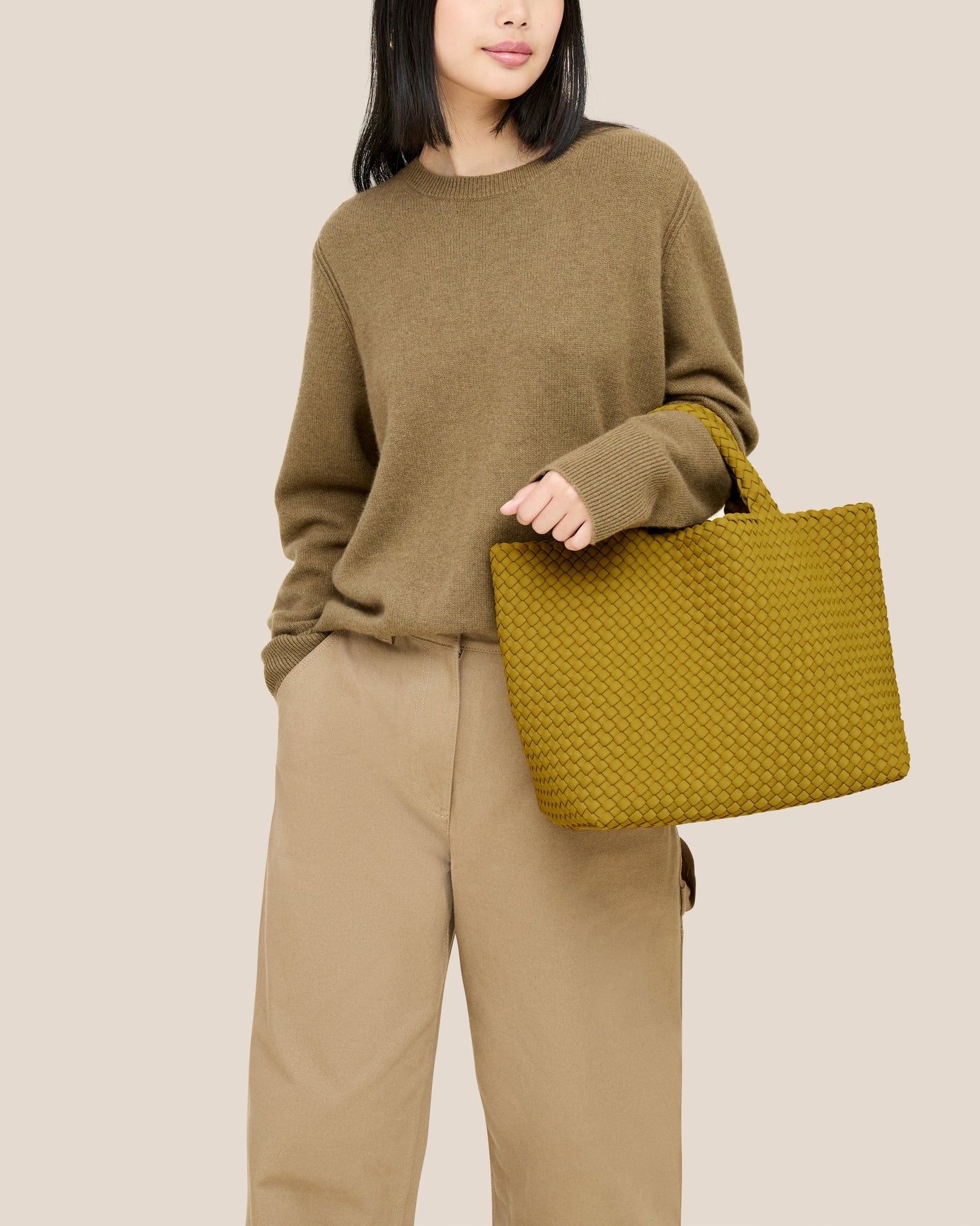 St Barths Medium Tote-Chartreuse