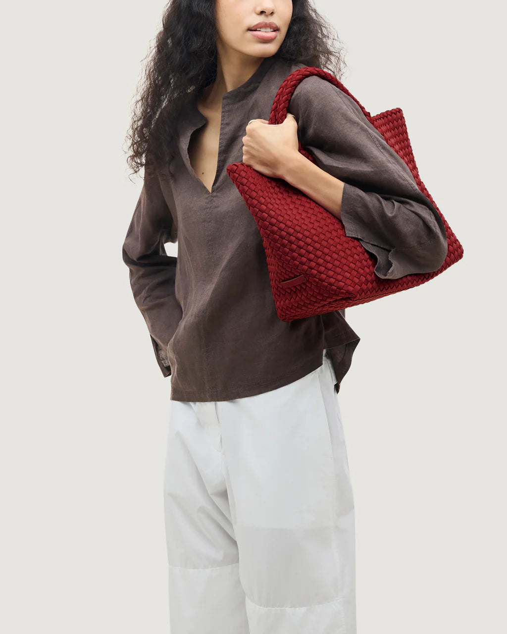 St. Barths Medium Tote - Rosso