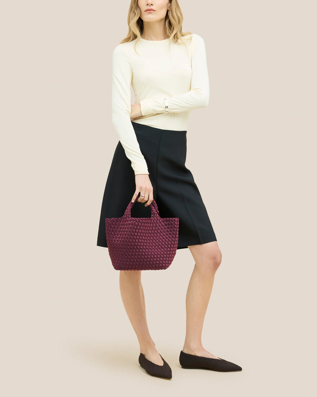 St. Barths Small Tote - Bordeaux