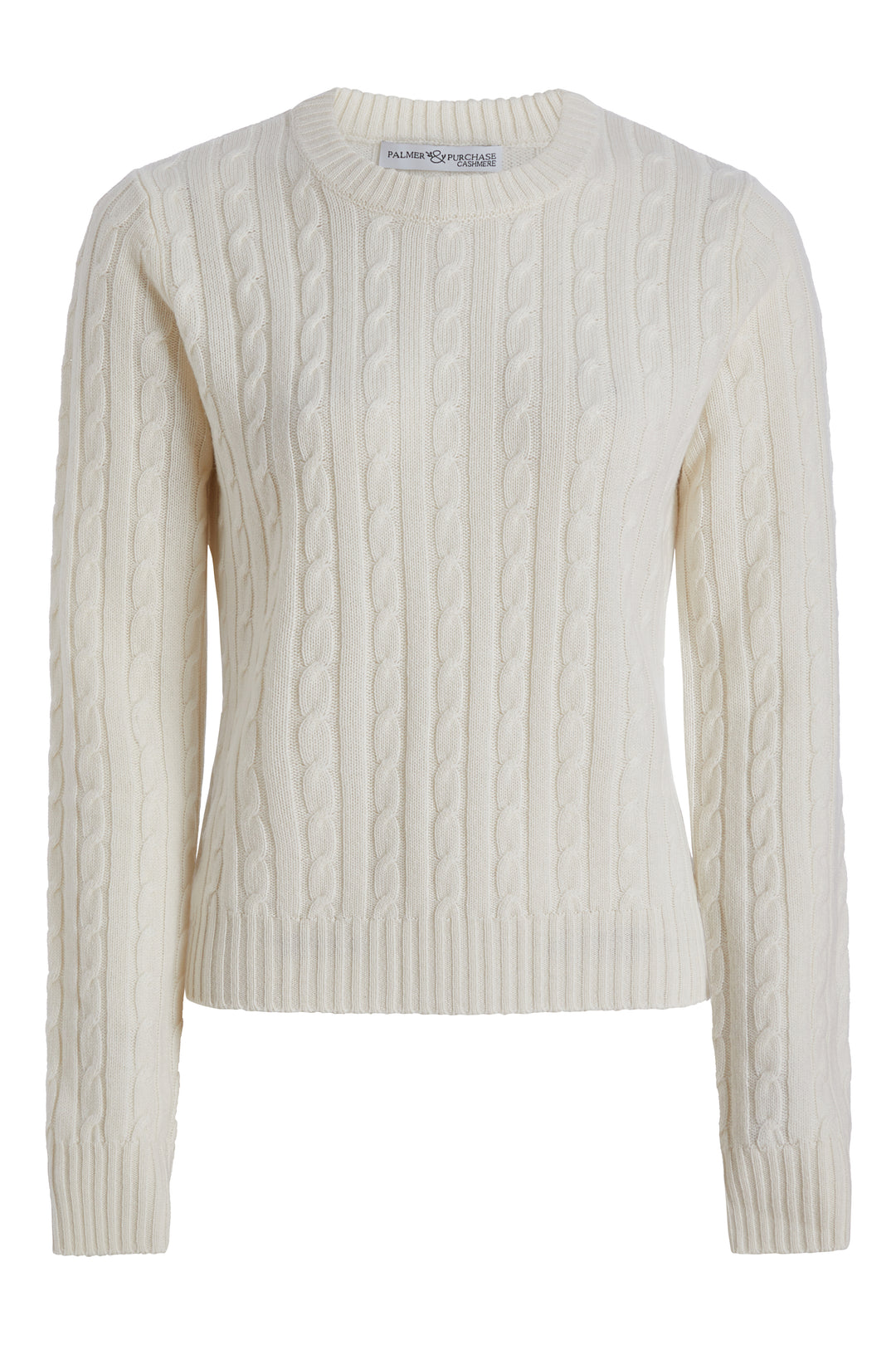 Stewart Cashmere Cable- Chalk