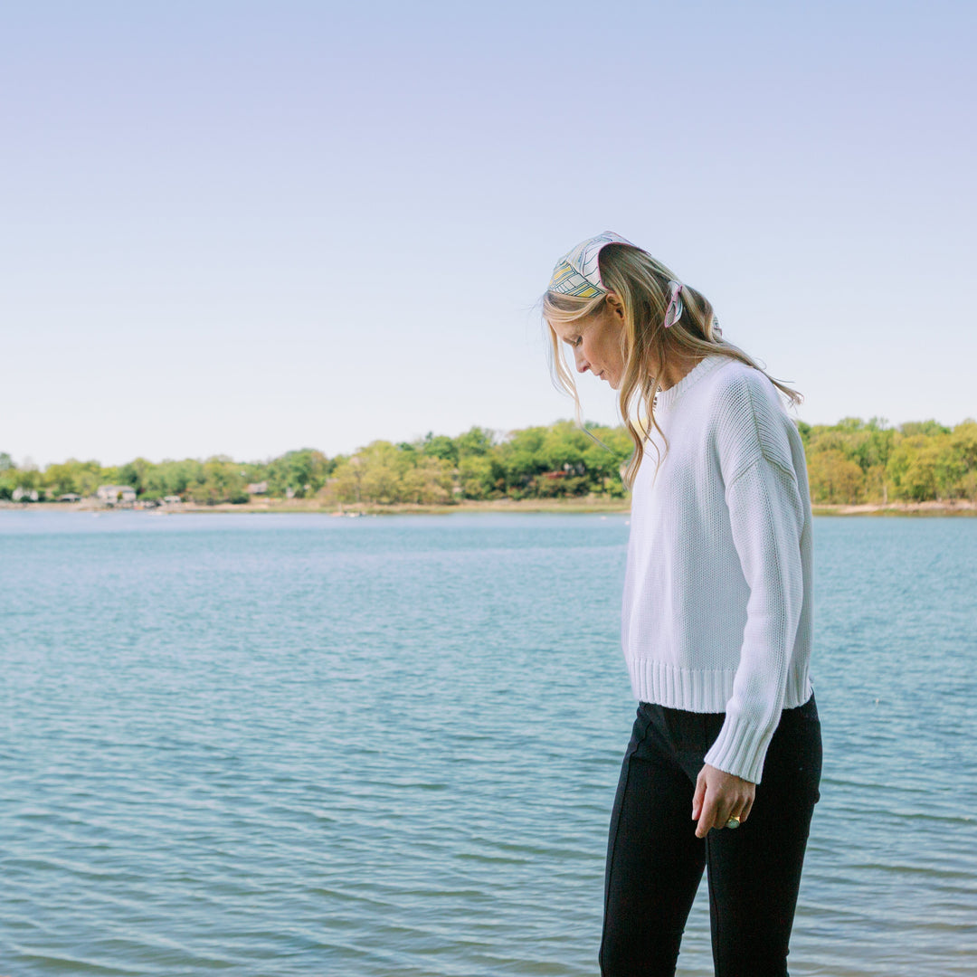 Paige Pullover- Laser White