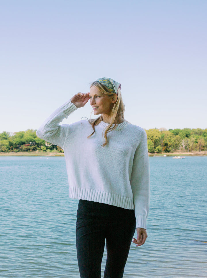 Paige Pullover- Laser White