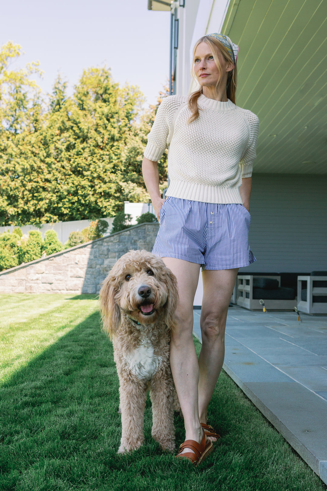 The Natalie Cotton Pullover - White