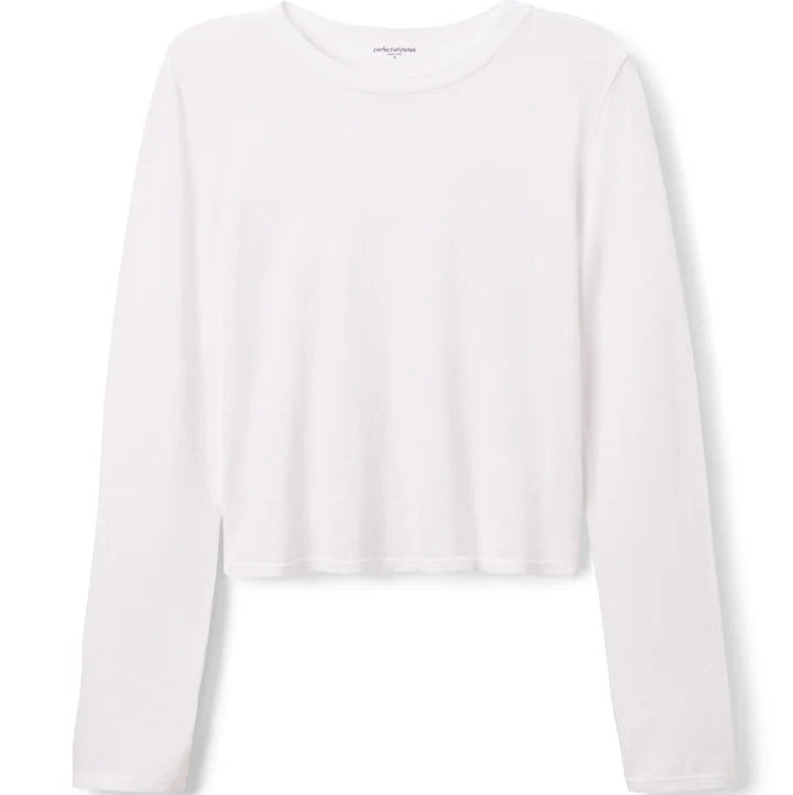 Jamie Recycled Cotton Crew - White