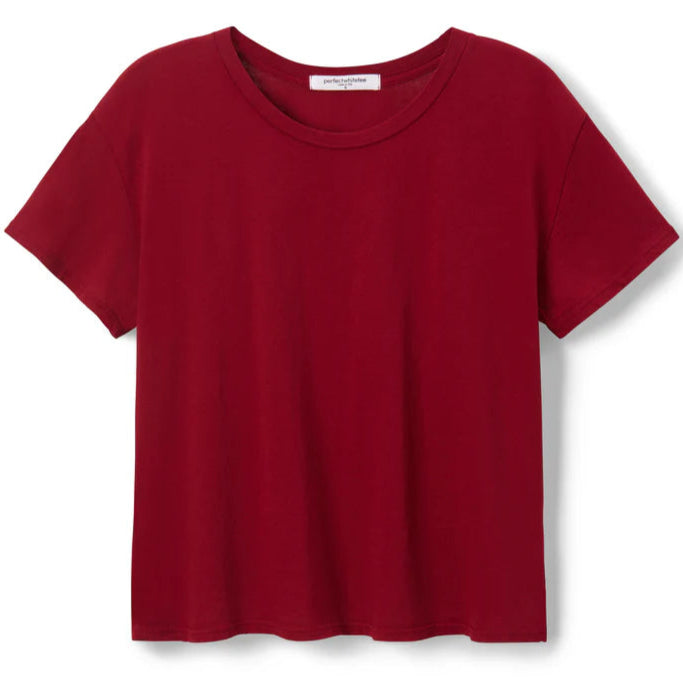 Harley Cotton Boxy Crew Tee - Maple