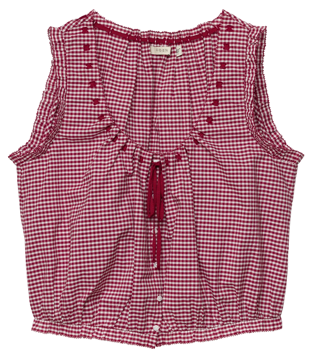 Traveler Top - Mulberry La Maddalena Gingham