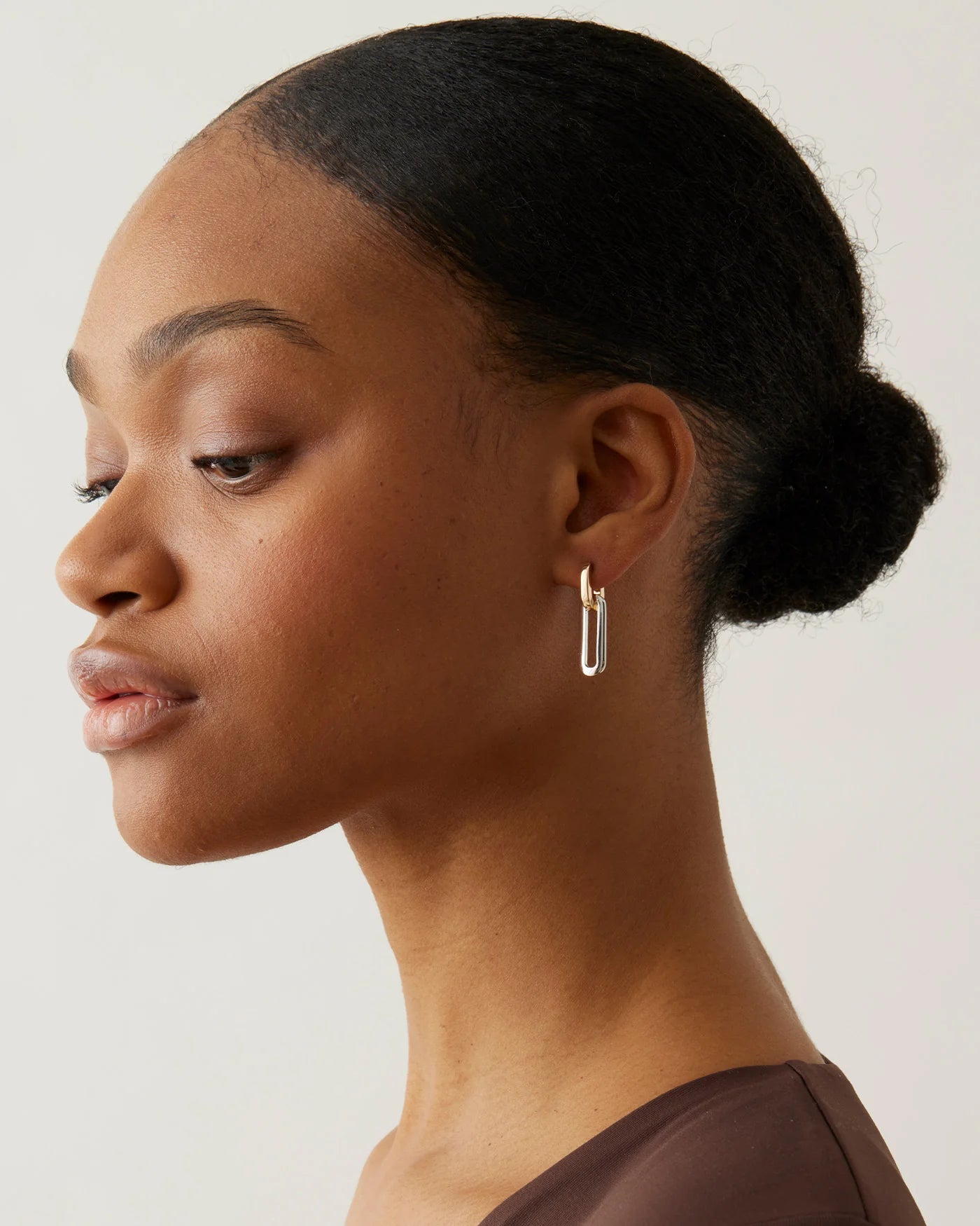 Teeni Detachable Link Earrings - Two-Tone