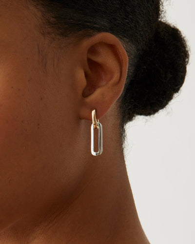Teeni Detachable Link Earrings - Two-Tone