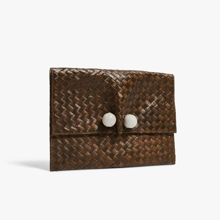 The Simone Clutch - Chocolate